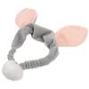COHEALI Plush Ear Headband with Pom Pom, Cute Skincare Headband for Washing Face, Makeup Hair Accessory for Women and Teens view 1