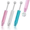 3Pcs 4-Prong Piercing Ball Grabber Tool Set, Claw Piercing Removal Tool for Jewelry Changing, Stainless Steel Piercings Holder Tools for Tiny Objects, Septum Ball Screw Tools, Nose Ring view 1