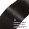 Olsmkis Straight Bundles Human Hair 24 26 28 Inch 3 Bundles Human Hair 300g 100% Unprocessed Brazilian Virgin Raw Hair Extensions Natural Black Weave Real Human Hair Bundles for Women view 3