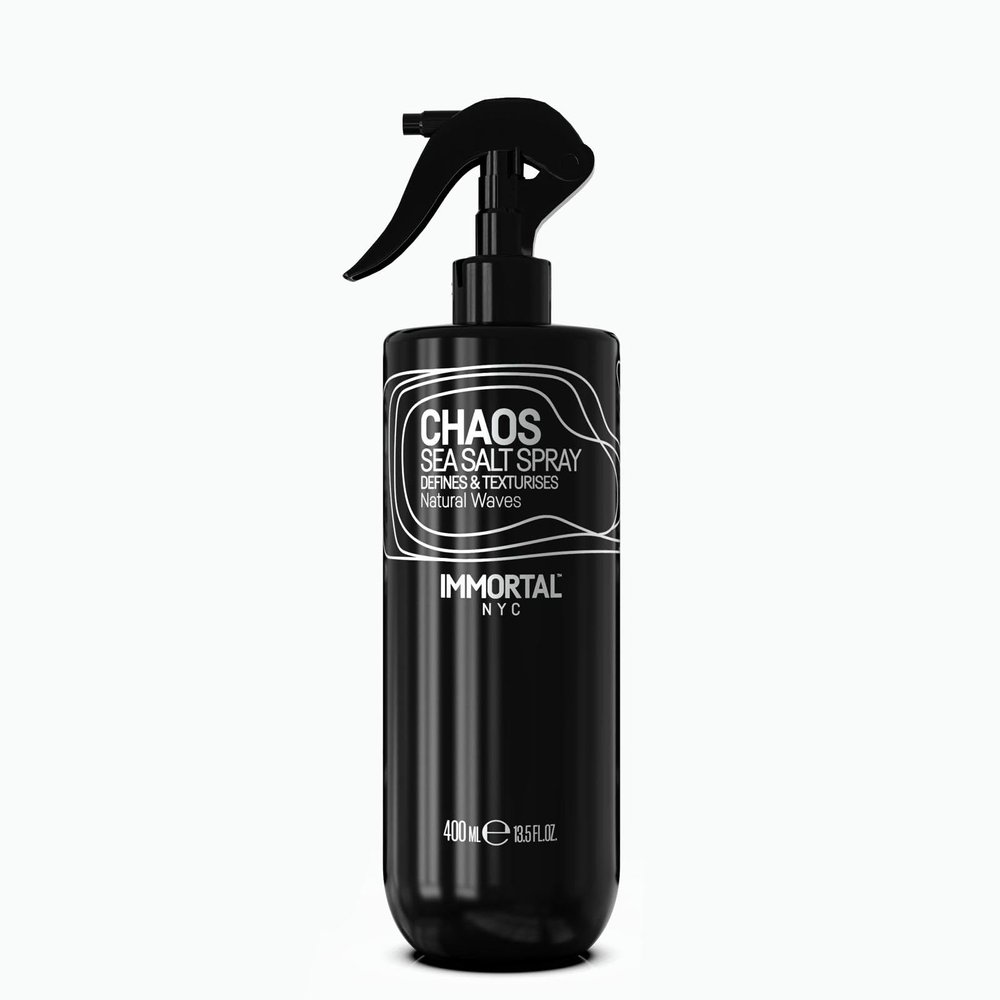 Immortal NYC - Chaos Sea Salt Spray, 13.5 oz/ 400 ml - Natural Waves - Extra Texture & Volume - Natural Look & Hold