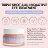 Clover Triple Shot 3-in-1 Bioactive Eye Treatment | Depuffing & Brightening Eye Cream with Coffee Extract, Peptides & Plankton | Blurring Under Eye Cream for Dark Circles & Fine Lines-0.5 oz (15 ml) view 2
