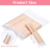 600 Pcs Precision Microblading Cotton Swabs 2.76 Inch Pointed Cotton Swabs Cottons Sticks Applicator Wood Handle Mini Pointed Tips for Eyebrow Beauty Make-up Nail Clean view 2