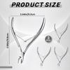 3 Packs Cuticle Nippers, Stainless Steel Nail Cuticle Trimmer Sharp Cuticle Remover Manicure Pedicure Tool Cuticle Clippers for Women Home Spa Salon Fingernails Toenails (Silver) view 2