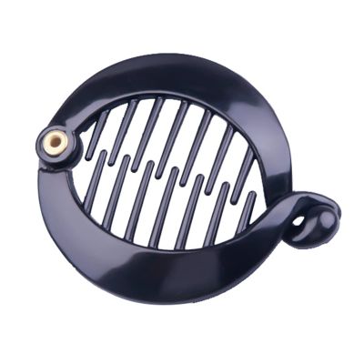 JSGHGDF Ponytail Holder Round Banana Clip Banana Hair Clip For Women Fish Shape Hair Clip Combs Banana Hair Comb Clip (Black)