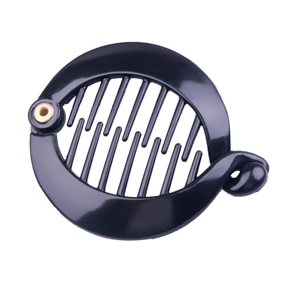 JSGHGDF Ponytail Holder Round Banana Clip Banana Hair Clip For Women Fish Shape Hair Clip Combs Banana Hair Comb Clip (Black)