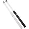 Unomor 2pcs Spiral Mascara Wands Lash Brushes with Rhinestones White and Black Eyelash Applicators for Precise Makeup and Eyelash Extension Grooming view 1