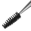 Unomor 2pcs Spiral Mascara Wands Lash Brushes with Rhinestones White and Black Eyelash Applicators for Precise Makeup and Eyelash Extension Grooming view 3
