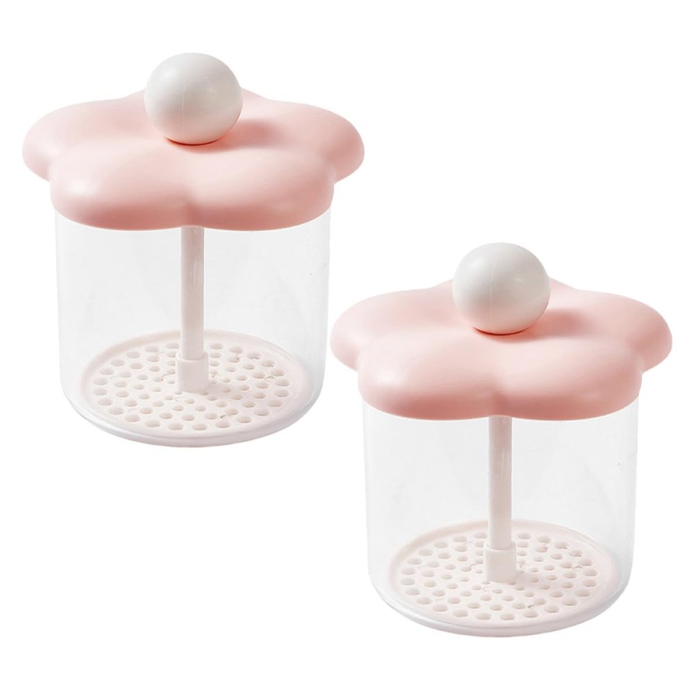 Vaguelly 2pcs Travel Foaming Shampoo Pump Bottles Portable Plastic Hand Soap Foamer Dispenser for Bathroom and Travel Use Pink