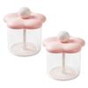 Vaguelly 2pcs Travel Foaming Shampoo Pump Bottles Portable Plastic Hand Soap Foamer Dispenser for Bathroom and Travel Use Pink view 1