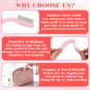 2 Pcs Eyelash Comb Foldable Eyelash Separator Tool Folding Lash Brush Eyebrow Mascara Applicator Eye lashes Cosmetic Brushes for Makeup Combing Separating Lashes Remove Mascara Clumps view 4