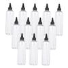 BIUDECO 12pcs 500ml Needle Nose Hair Treatment Liquid Bottles with Scale, Plastic Refillable Squeeze Bottles for Salon Hair Measuring and Styling view 1