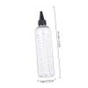 BIUDECO 12pcs 500ml Needle Nose Hair Treatment Liquid Bottles with Scale, Plastic Refillable Squeeze Bottles for Salon Hair Measuring and Styling view 2