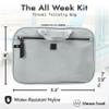 Merzon Travel All Week Kit Hanging Toiletry Bag | HNG-733 Silver view 2