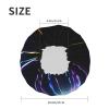 Laser Light Print Women'S Shower Essentials Waterproof Cap, Adjustable Hair Cover For Bath Shampoo Hair Care view 4