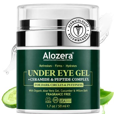Under Eye Gel Collagen Cucumber, Helps Reduce Dark Circles & Eye Bags, 50mL