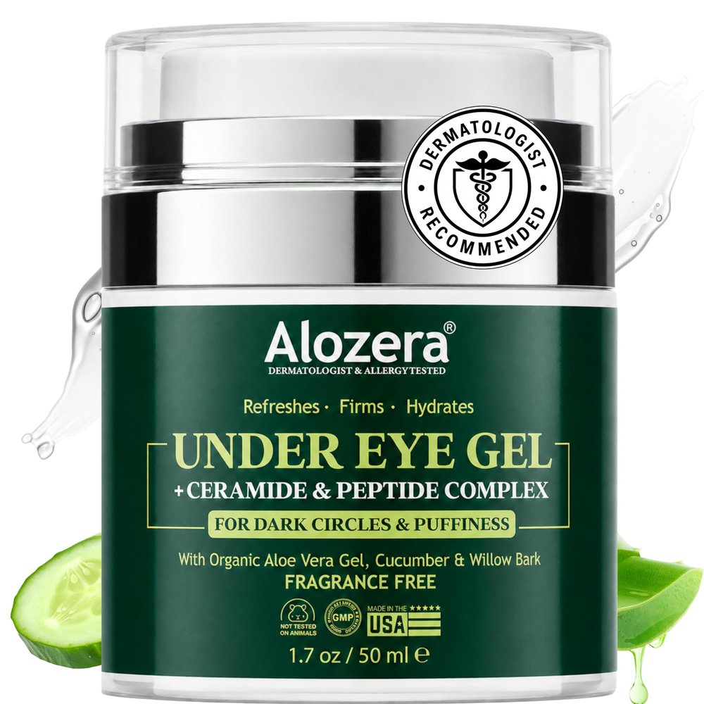 Under Eye Gel Collagen Cucumber, Helps Reduce Dark Circles & Eye Bags, 50mL