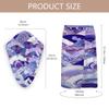 Tangopi Japanese Wave Purple Floral Microfiber Bathrobe and Hair Towel Wrap Set for Women Quick Dry Shower Towels Wrap Absorbent Soft Bath Robe and Hair Drying Cap for Spa After Shower view 2