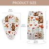 Tangopi Cute Bear Flower Love Microfiber Bathrobe and Hair Towel Wrap Set for Women Quick Dry Shower Towels Wrap Absorbent Soft Bath Robe and Hair Drying Cap for Spa After Shower view 2