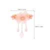 Healvian Vintage Chinese-style Hair Clip with Tassel Spring-loaded Half-up Hair Barrette for Women Traditional Hanfu Bridal Headpiece for Weddings and Parties view 2