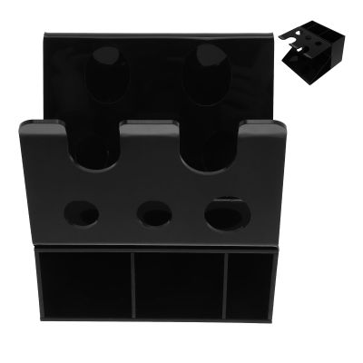 NOLITOY Razor Holder and Makeup Storage Organizer Acrylic Cosmetic Display Box Black Bathroom Desktop Shower Essential Organizer
