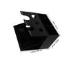 NOLITOY Razor Holder and Makeup Storage Organizer Acrylic Cosmetic Display Box Black Bathroom Desktop Shower Essential Organizer view 2