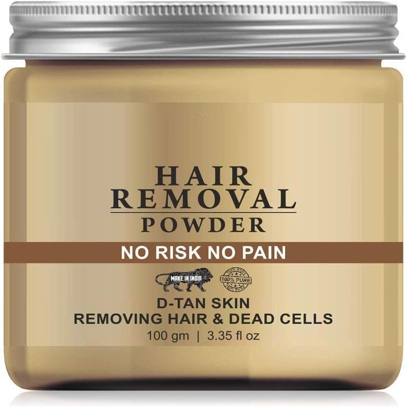 DS Natural & Organic Hair Removal Powder, All Hair & Skin Type, 100gm, Pack of 1