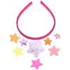 INOOMP Star Hair Headband for Women, Red Plastic Decorative Hairband for Party and Bridal Accessories, Lightweight Headpiece for Wedding and Celebration view 1