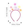 INOOMP Star Hair Headband for Women, Red Plastic Decorative Hairband for Party and Bridal Accessories, Lightweight Headpiece for Wedding and Celebration view 2