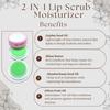 JLipShine 2 in 1 Lip Moisturizer and Lip Scrub, Exfoliating and Hydrating Formula,Smooth. Nourish. Shine. 5g x 2, 0.176 oz (Vanilla,flavor) view 2