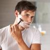 Vintage Manual Beard Clipper for Men Traditional Trimmer with 10 Blades Dark Gray Precise Facial Body Grooming Tool Travel Home view 4