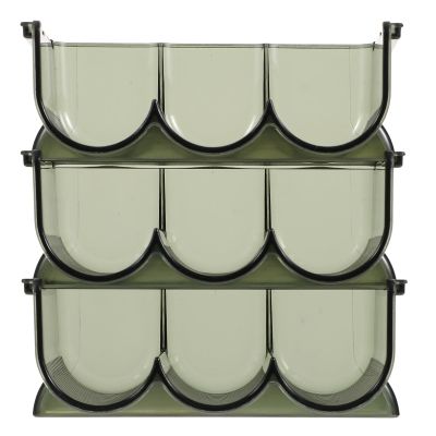 DECHOUS Lipstick Organizer 3pcs Set Desktop Makeup Holder with Multiple Compartments Cosmetic Storage Rack for Vanity and Home Use