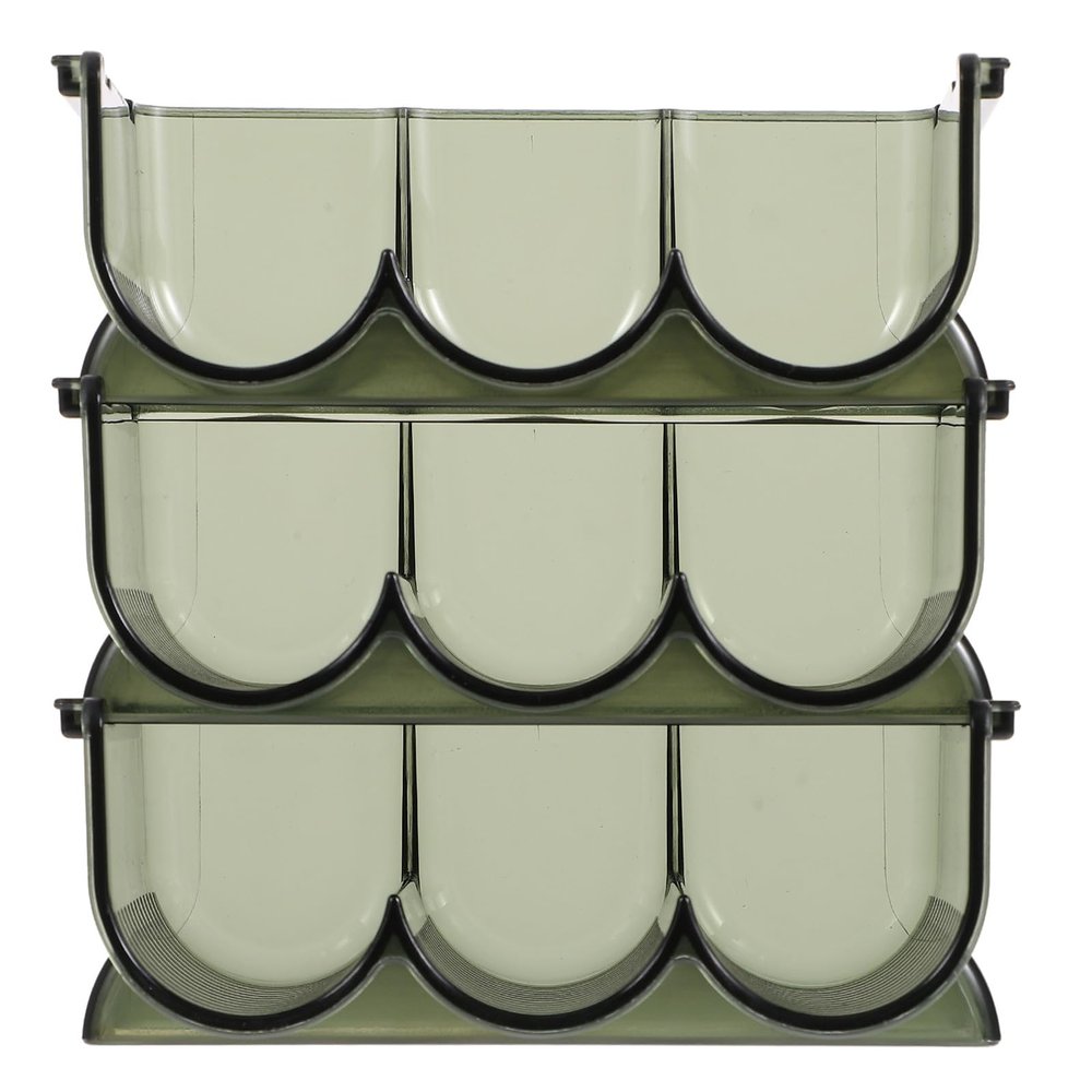 DECHOUS Lipstick Organizer 3pcs Set Desktop Makeup Holder with Multiple Compartments Cosmetic Storage Rack for Vanity and Home Use