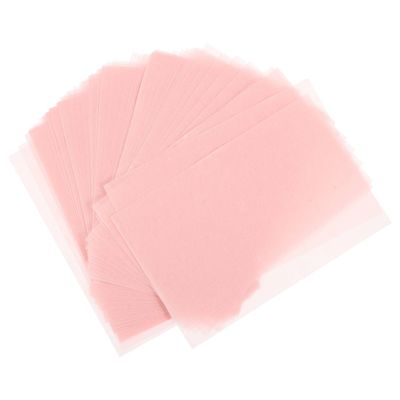 SOESFOUFU Natural Oil Control Blotting Paper 2 Sets 200 Sheets Facial Oil Absorbing Tissues Pink Plant for Oily Skin Face Care and Shine Removal