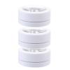 NinthAvenue Basics Dual-layer White Cream Sub Bottle Set 3pcs with Aluminum Tray and Double-sided Tape, Refillable Cosmetics Sub Container for Makeup Storage and Travel Use view 1