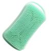 CONGARTENO Soft Silicone Body Scrubber and Exfoliating Bath Brush with Hook, Dual-Sided Square Silicone Shower Scrubber for Sensitive Skin, Gentle Scalp and Body Cleaning, Suitable view 1