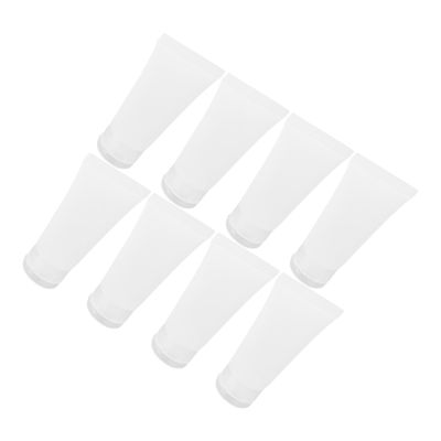 SOLUSTRE 8pcs 20ml Refillable Plastic Squeeze Tubes with Flip-top Caps for Lotion Shampoo Cream Travel Cosmetic Sample Bottles Portable Matte Containers for Toiletries