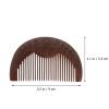 CATIEBYE Portable Wood Hair Comb for Babies, Fine Teeth Sandalwood Detangling Comb, Household Hairdressing Supply for Newborn Care and Travel Use view 2