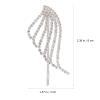 IMUSINICE Wing Shaped Hair Clip Pair Silver Rhinestone Women Decorative Hairpin for Wedding Party Bridesmaids Bridal Hair Accessories view 2