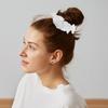 GALPADA 12pcs White Fabric Hair Scrunchies Ponytail Holder Hair Ties Elastic Decorative for Women and Everyday Use view 4