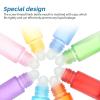 Gogogmee 16pcs 10ml Glass Rollerball Bottles Essential Oil Roll-on Bottles Refillable Subpackage for Travel Aromatherapy with Colorful Random Colors view 3