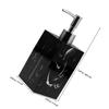 STOBAZA 500ml Black Resin Lotion Pump Bottle, Empty Shampoo Container Refillable Dispenser for Bathroom and Hotel Use with Silver Pump Head view 2