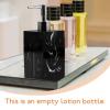 STOBAZA 500ml Black Resin Lotion Pump Bottle, Empty Shampoo Container Refillable Dispenser for Bathroom and Hotel Use with Silver Pump Head view 3