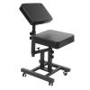 QIUTMER Salon Chair Adjustable Tattoo & Hair Chair - Hydraulic Lift 180 Swivel Backrest Hair Chair Spa Beauty Equipment for Salon Home Hair Stylist view 1