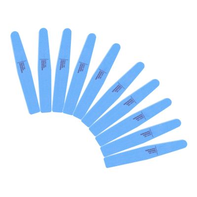 CLISPEED 10pcs Double-Sided Mini Nail File and Sponge Buffer Blocks Washable Manicure Sanding Polisher for Natural Nails for Home and Salon Use