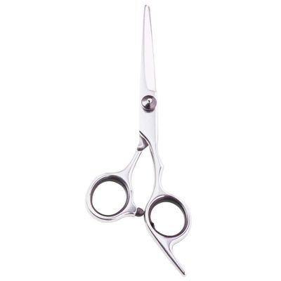 Beavorty Hair Cutting Shear 6 Inch Stainless Steel Black Screw Straight Scissors Professional Hairdressing Scissor for Salon and Home Use Men Women
