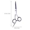 Beavorty Hair Cutting Shear 6 Inch Stainless Steel Black Screw Straight Scissors Professional Hairdressing Scissor for Salon and Home Use Men Women view 2