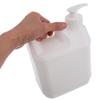 Beaupretty 3pcs 2l Milk White Pump Bottle Dispensers Refillable Plastic Liquid Storage Containers for Shampoo Conditioner Shower Gel Bathroom Use view 4