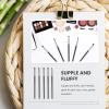 COHEALI 5pcs Makeup Brush Set for Eyeshadow and Lip Soft Horsehair Cosmetic Eye Brush Dual-use Tool for Blending and Applying for Professional and Home Use view 4