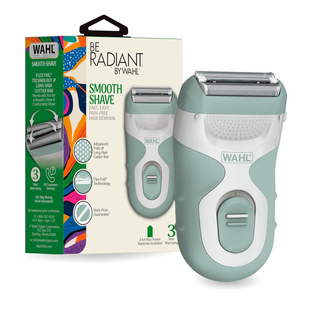 Be Radiant by Wahl Smooth Shave Cordless Electric Shaver for Women