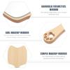 TEHAUX Creative Wood Handle Handheld Makeup Mirror for Cute Raccoon Shape Portable Mirror for Home and Travel Simple Wooden Frame view 3